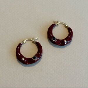 Vintage hoop earrings N1180